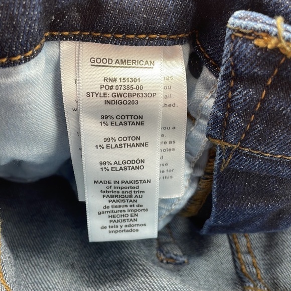 Good American Good Waist w Chewed Back Pockets - Picture 6 of 7